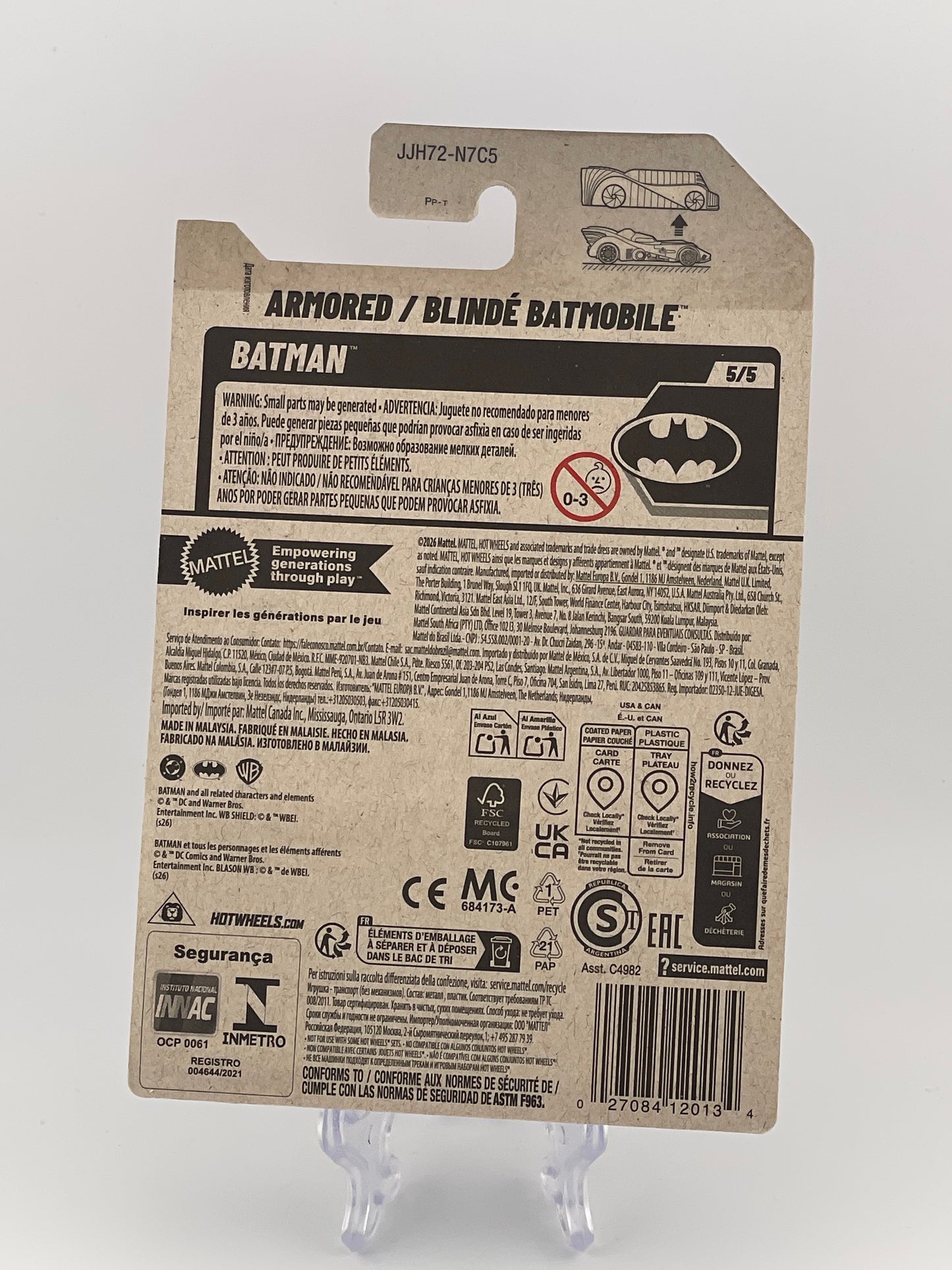 Hot Wheels Mainline Armored Batmobile Batman 5/5