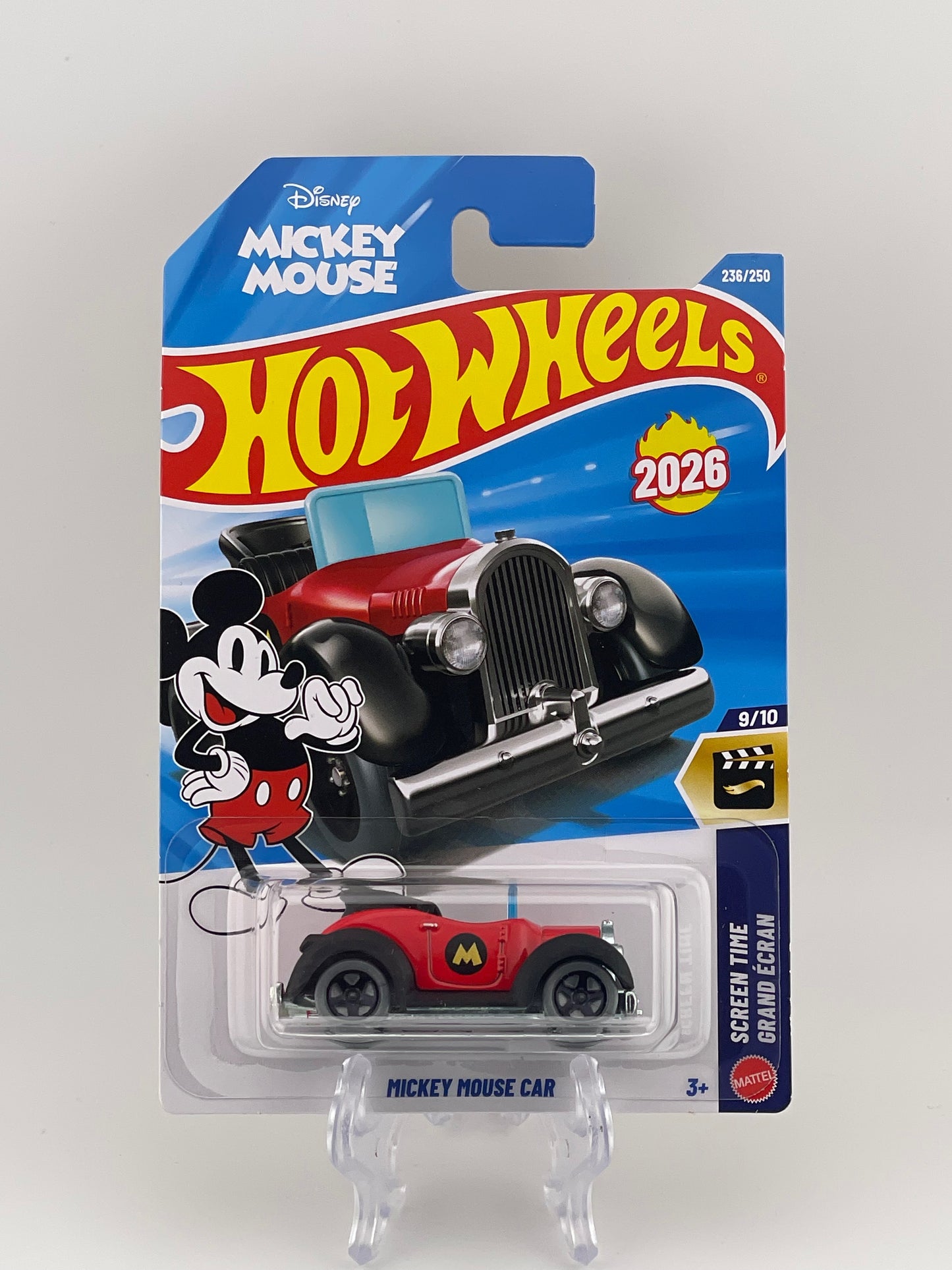 Hot Wheels Mainline Mickey Mouse Car HW Screen Time 9/10