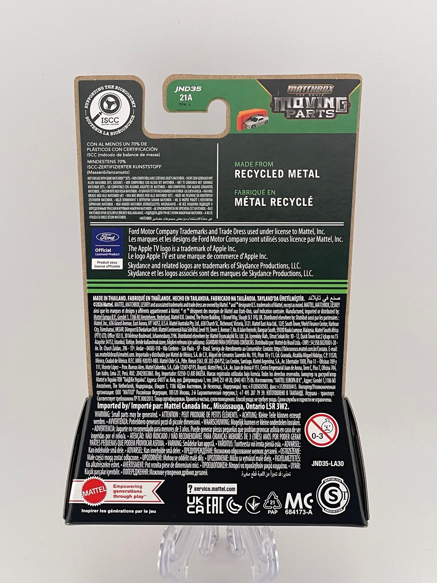 Matchbox Moving Parts "Matchbox The Movie" 04/04 Ford GT40