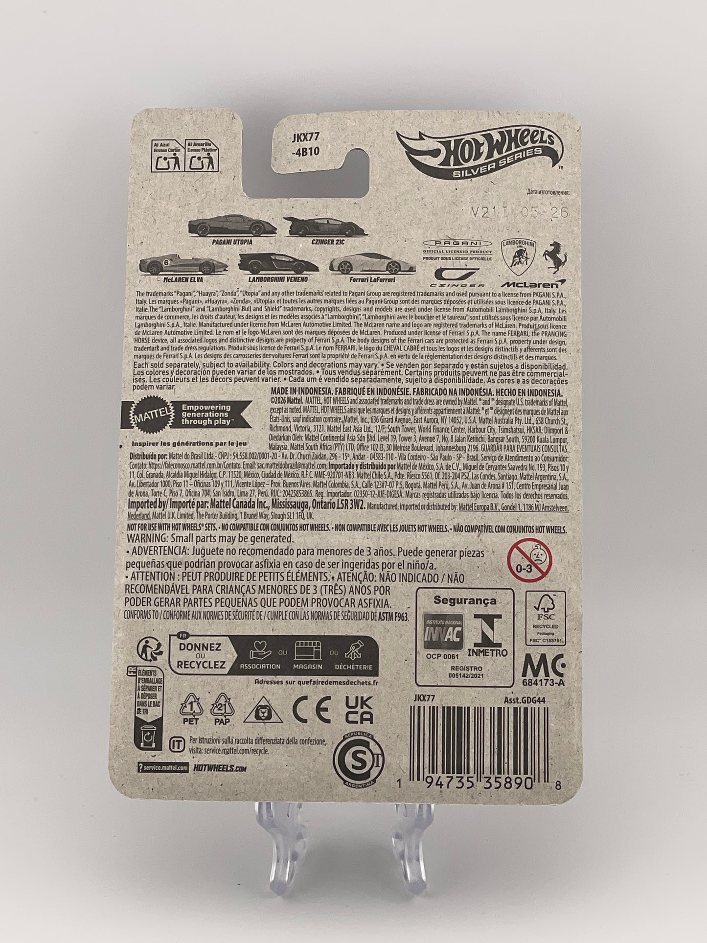 Hot Wheels Silver Series Exotics 2/5 Czinger 21C