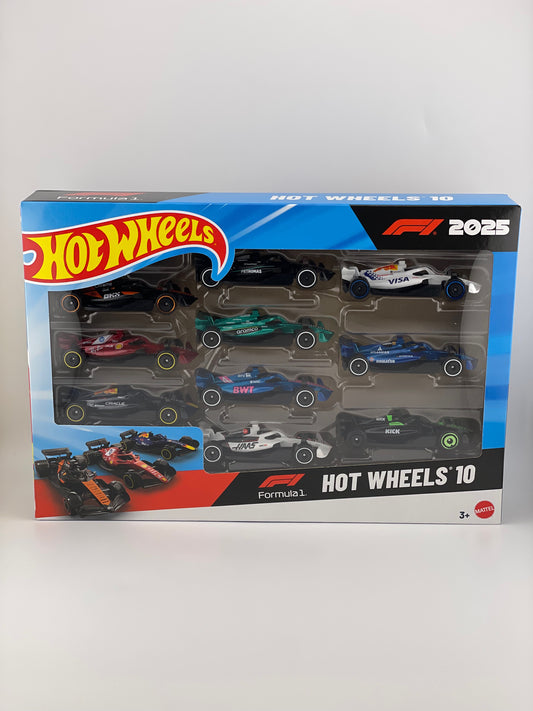 Hot Wheels Formula 1 (F1) 2025 10 Pack