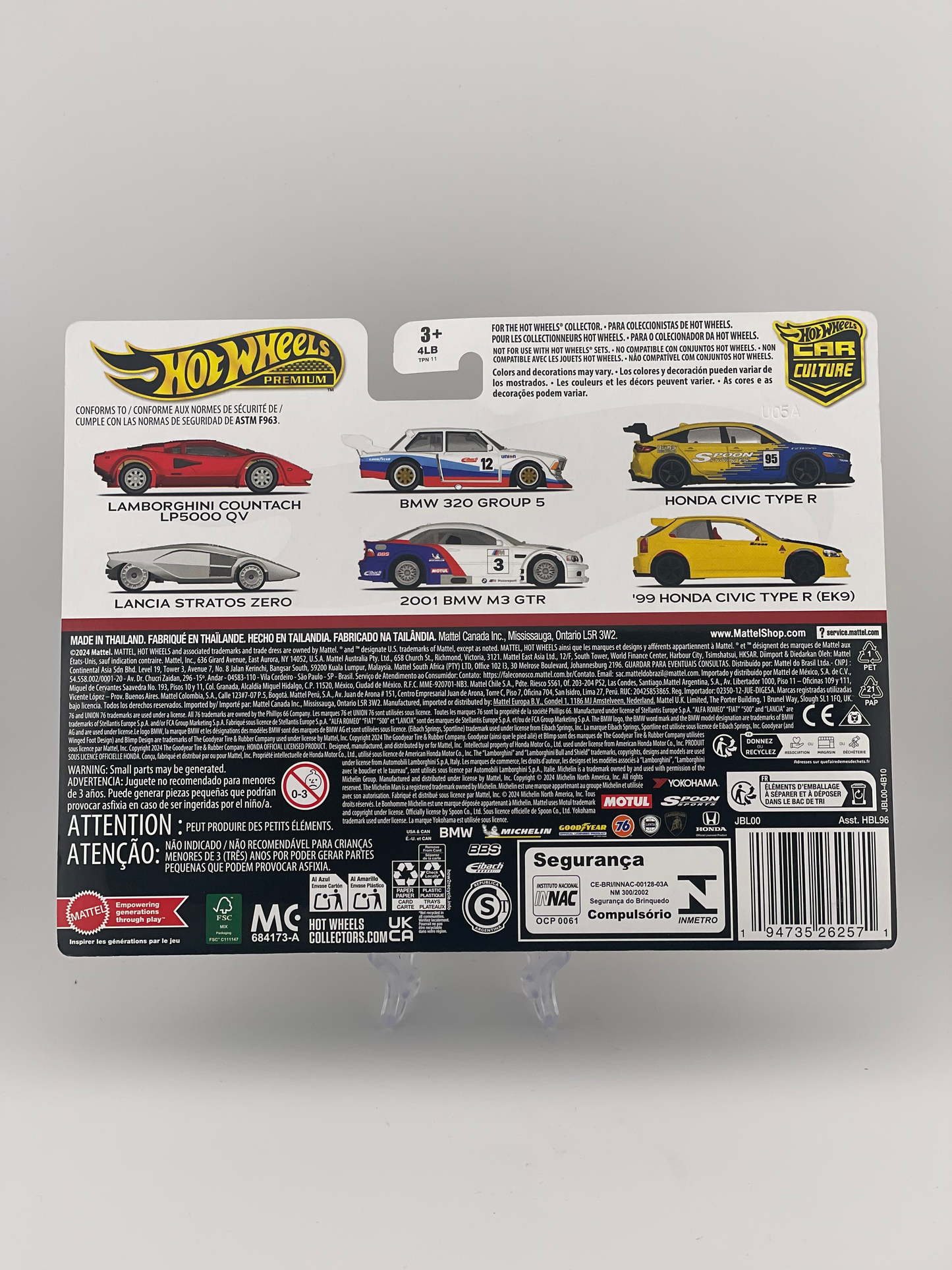 Hot Wheels Premium Car Culture Twin Pack '99 Honda Civic Type R (EK9) + Honda Civic Type R