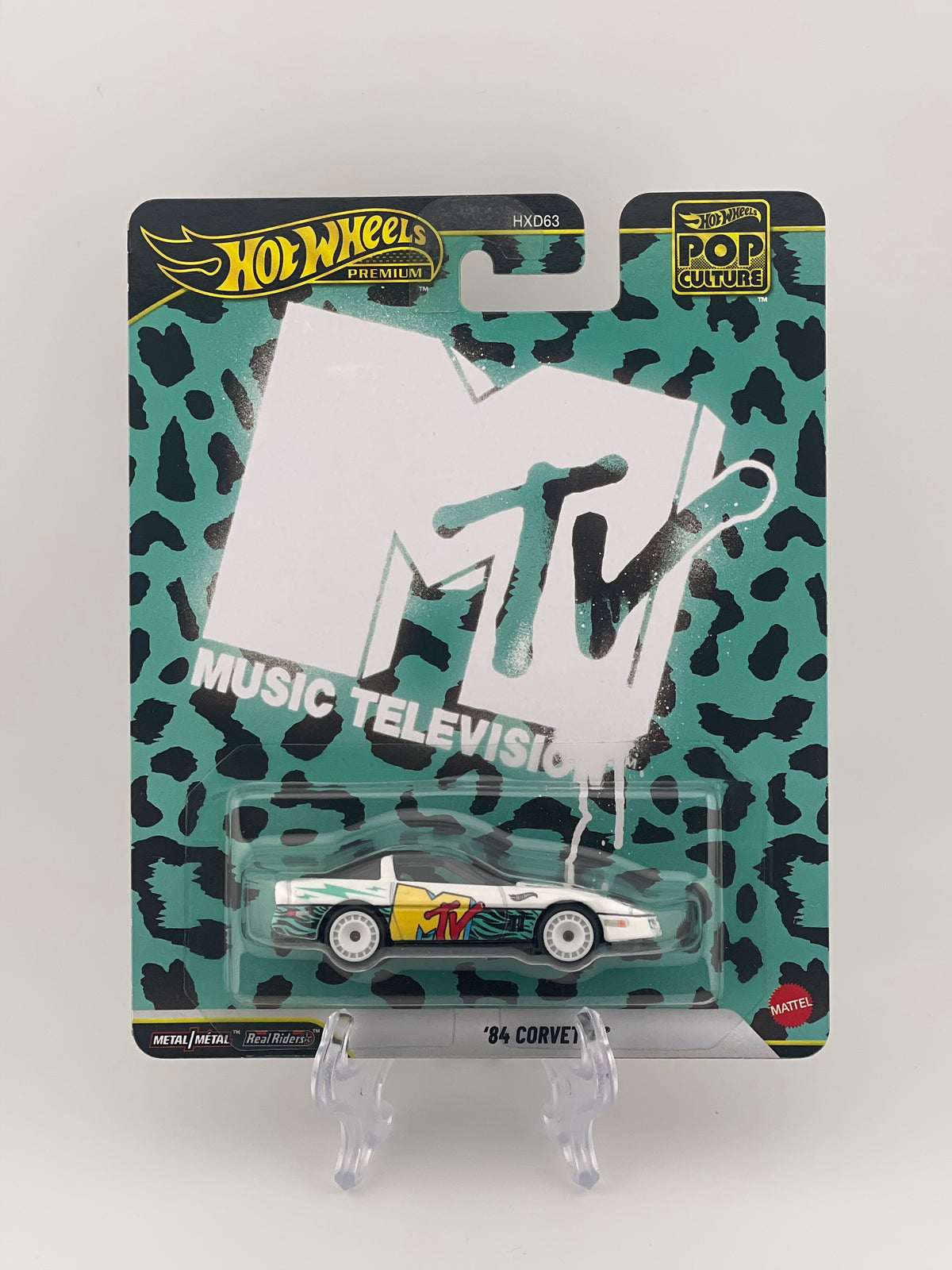 Hot Wheels Premium Pop Culture Music Television (MTV) '84 Corvette