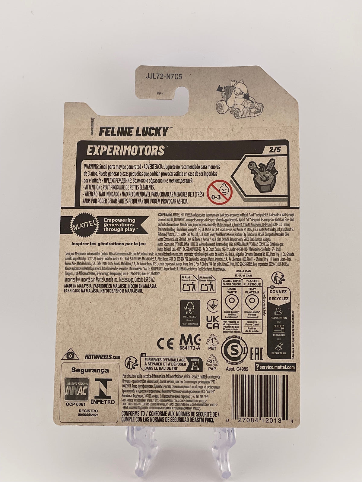 Hot Wheels Mainline Feline Lucky Experimotors 2/5