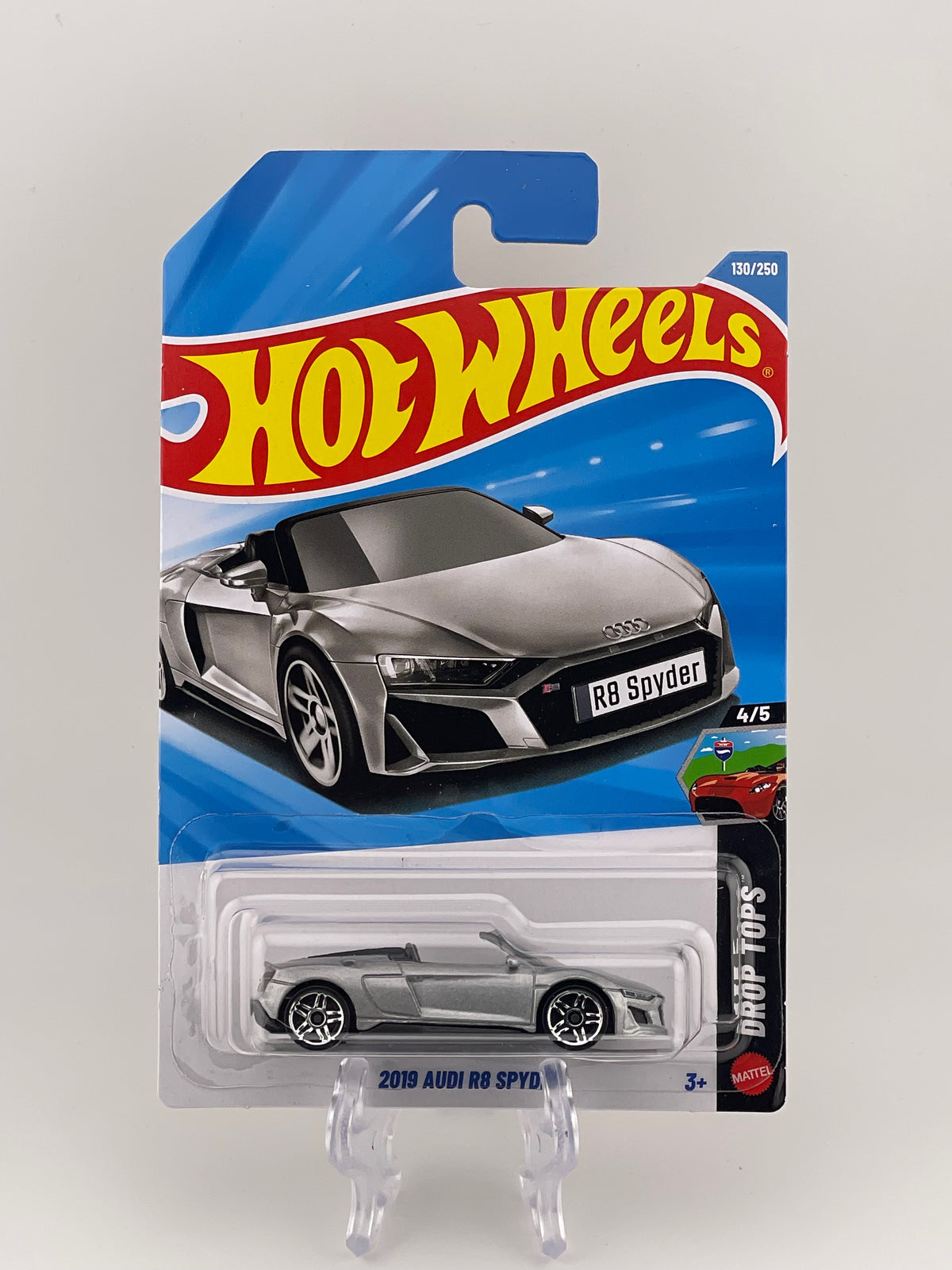 Hot Wheels Mainline 2019 Audi R8 Spyder Drop Tops 4/5