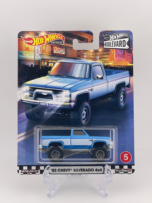 Hot Wheels Premium Boulevard #5 '83 Chevy Silverado 4x4