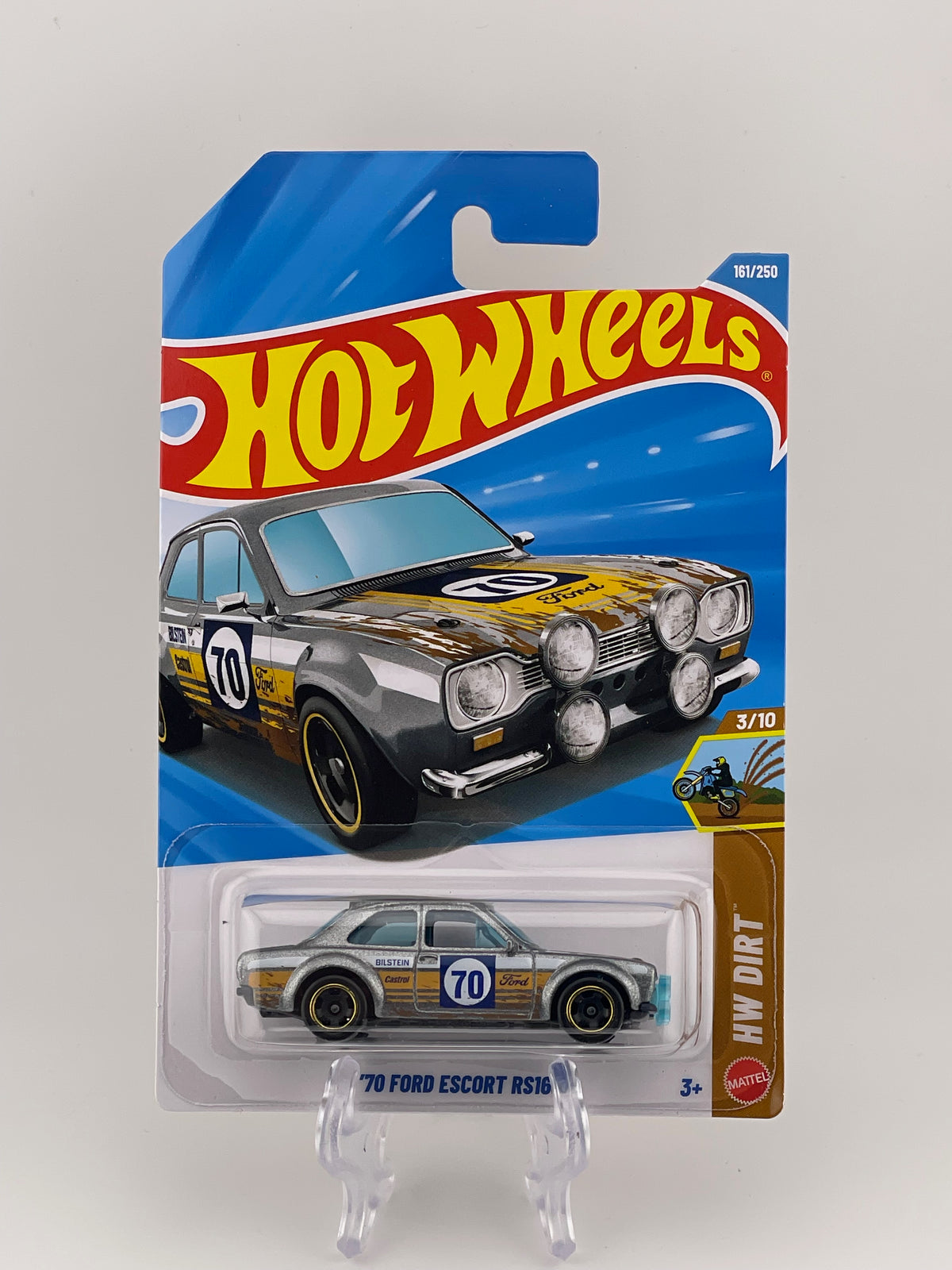Hot Wheels Mainline '70 Ford Escort RS1600 HW Dirt 3/10