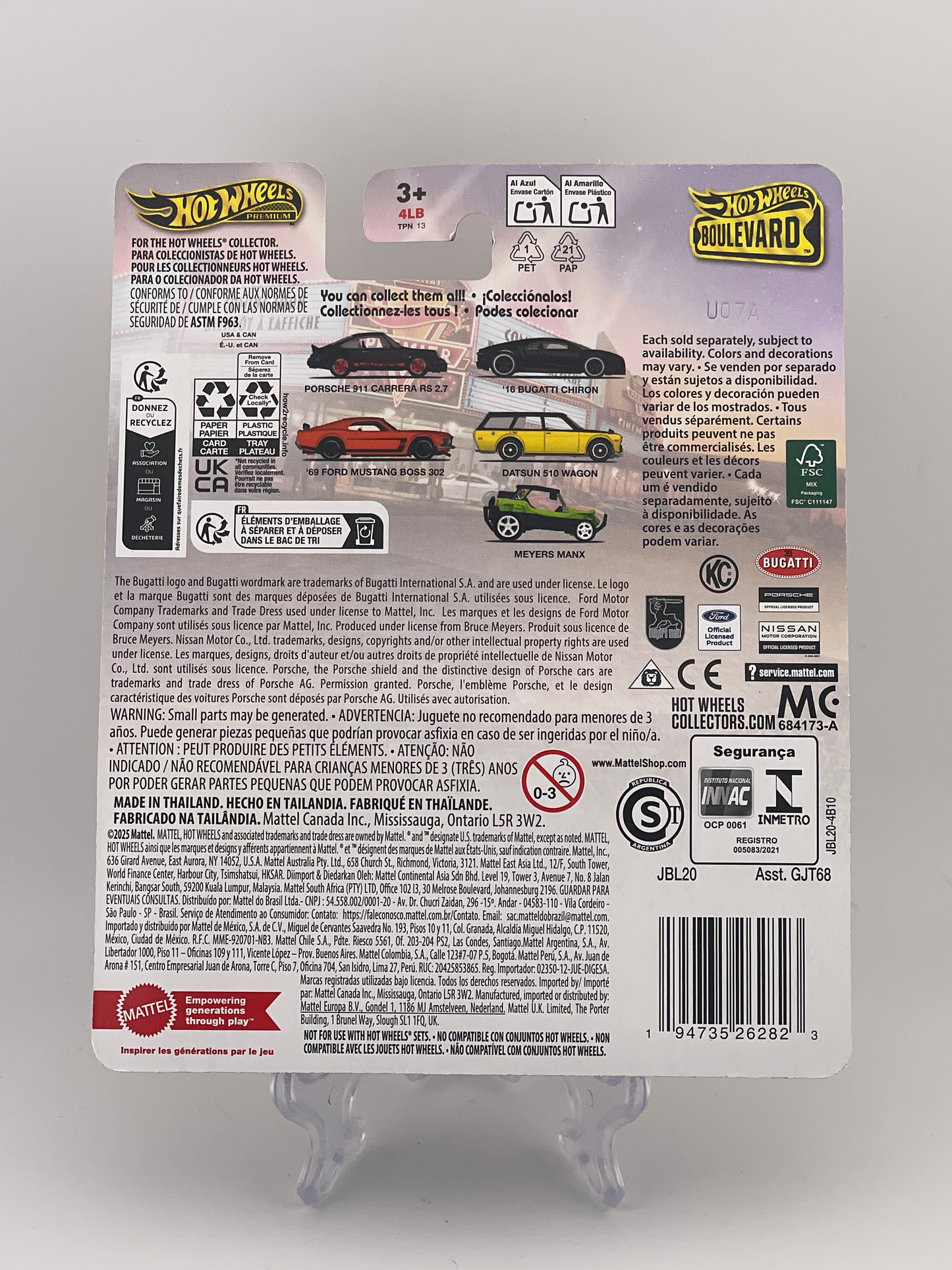 Hot Wheels Premium Boulevard #123 '69 Ford Mustang Boss 302