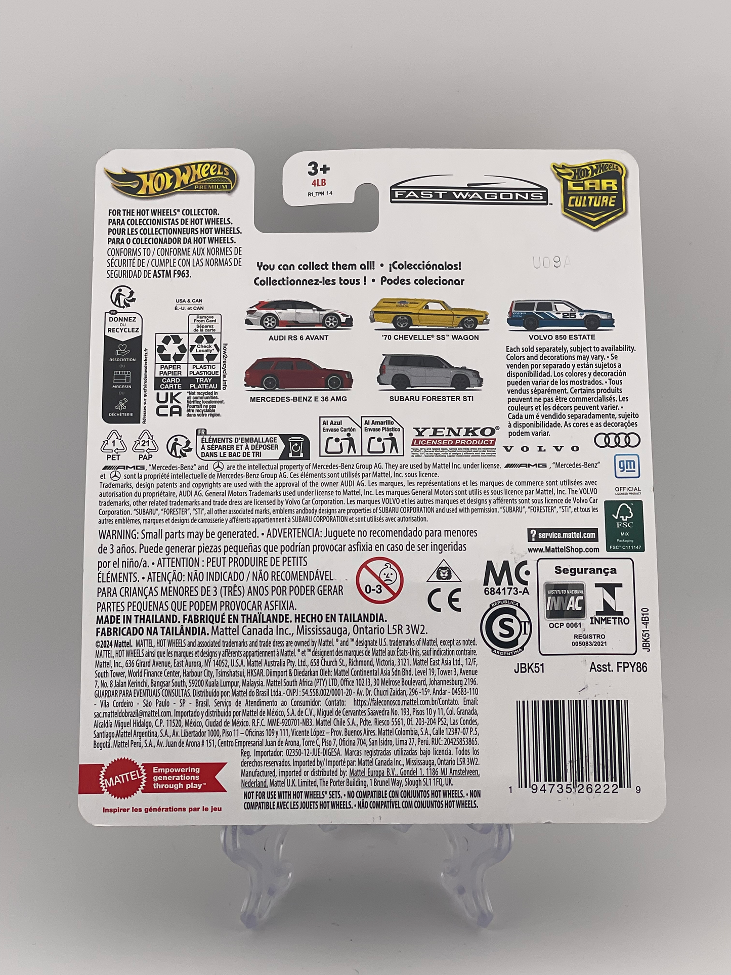 Hot Wheels Premium Car Culture Fast Wagons 1/5 Audi RS 6 Avant