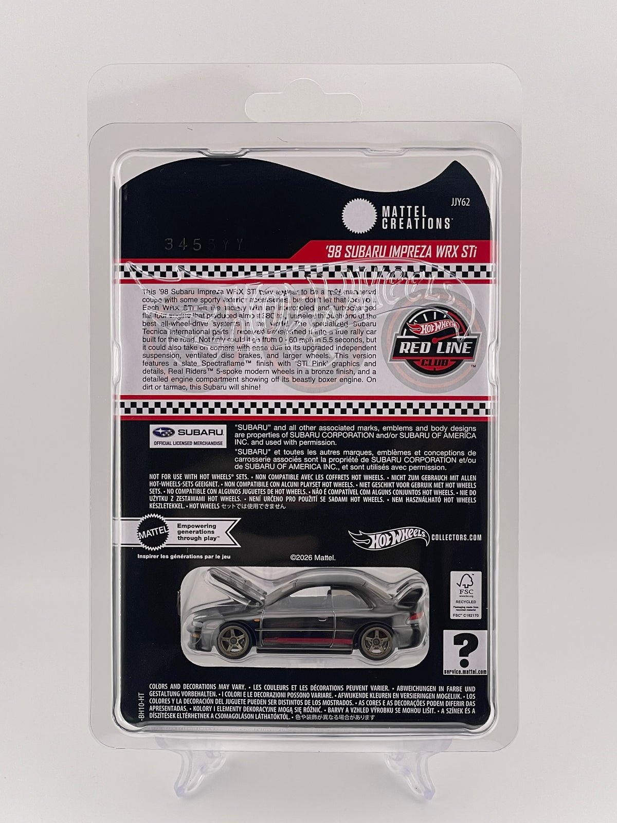 Hot Wheels RLC Exclusive 1998 Subaru 22B-STi
