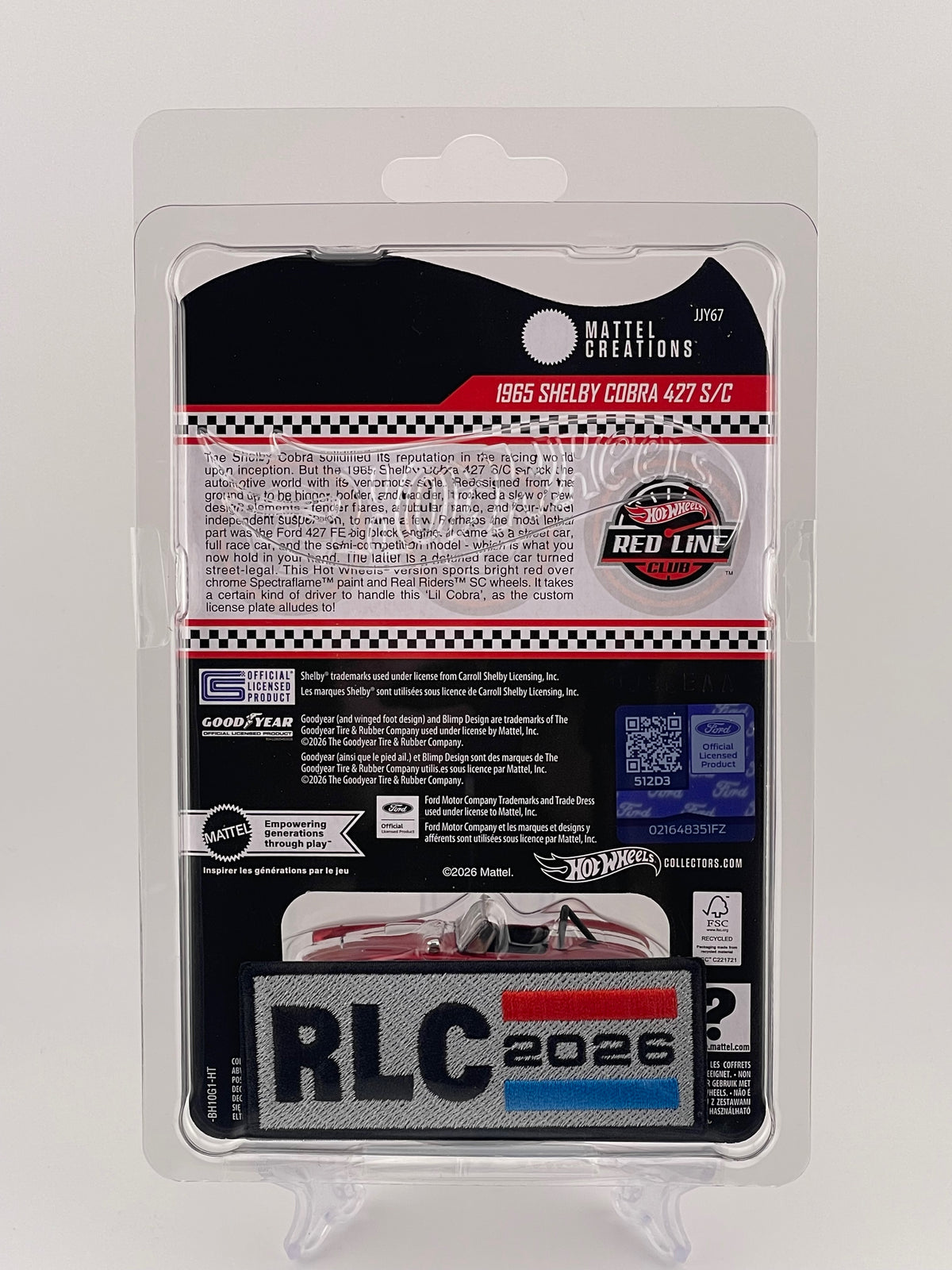Hot Wheels RLC 2026 Membership Car 1965 Shelby Cobra 427 S/C