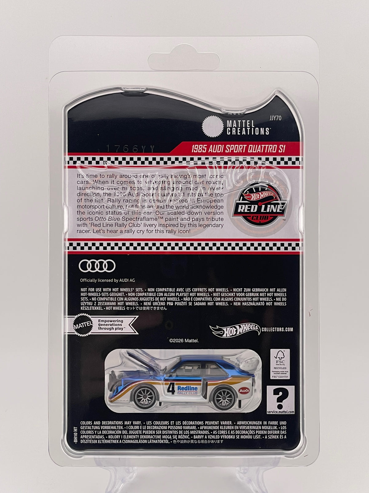 Hot Wheels RLC Exclusive 1985 Audi Sport Quattro S1