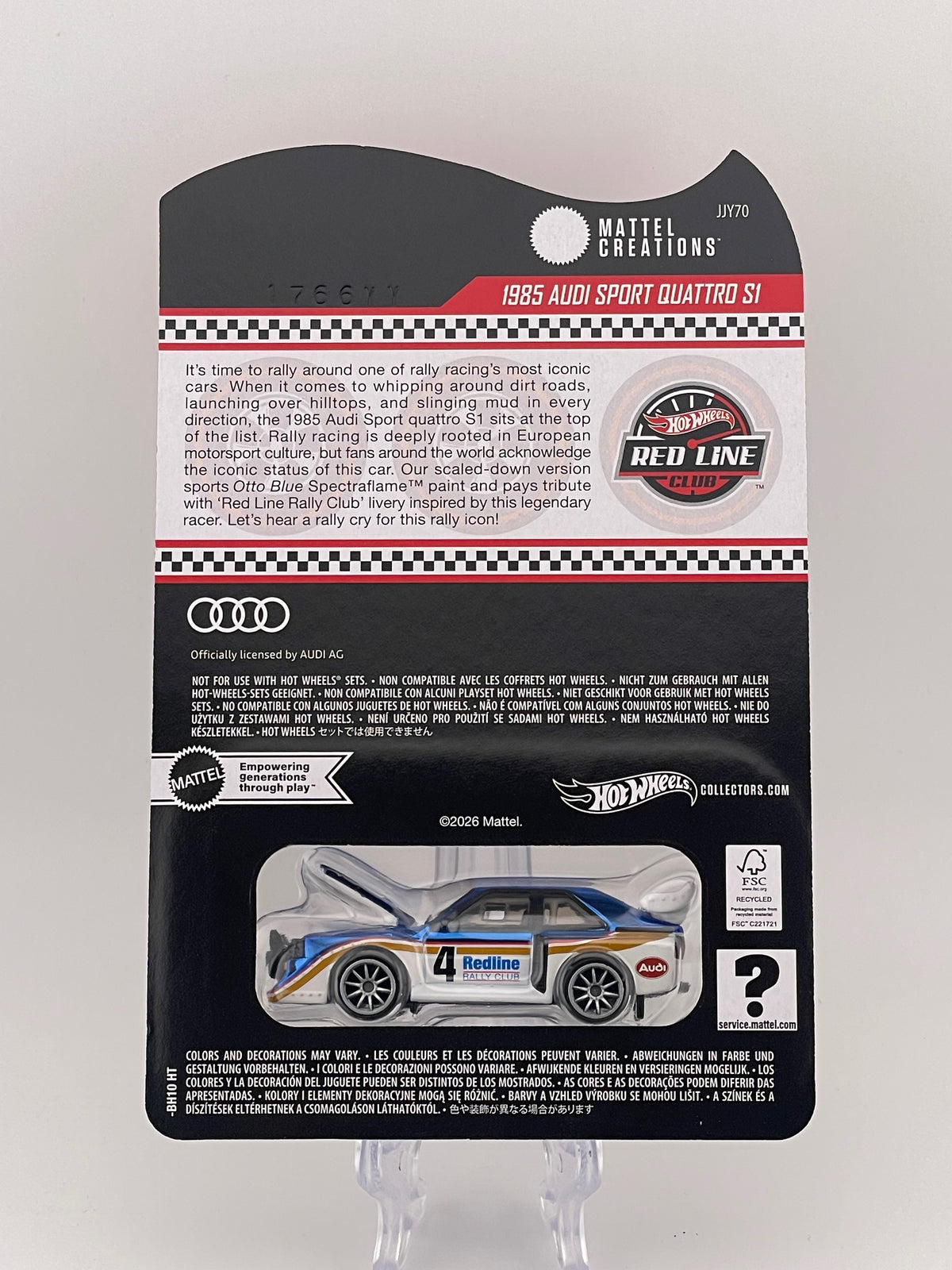 Hot Wheels RLC Exclusive 1985 Audi Sport Quattro S1