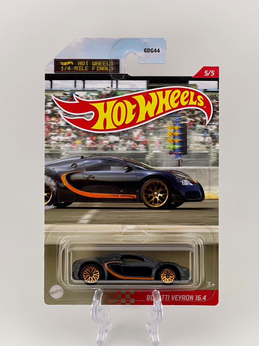 Hot Wheels Silver Themed Assortment 1/4 Mile Finals 5/5 Bugatti Veyron 16.4