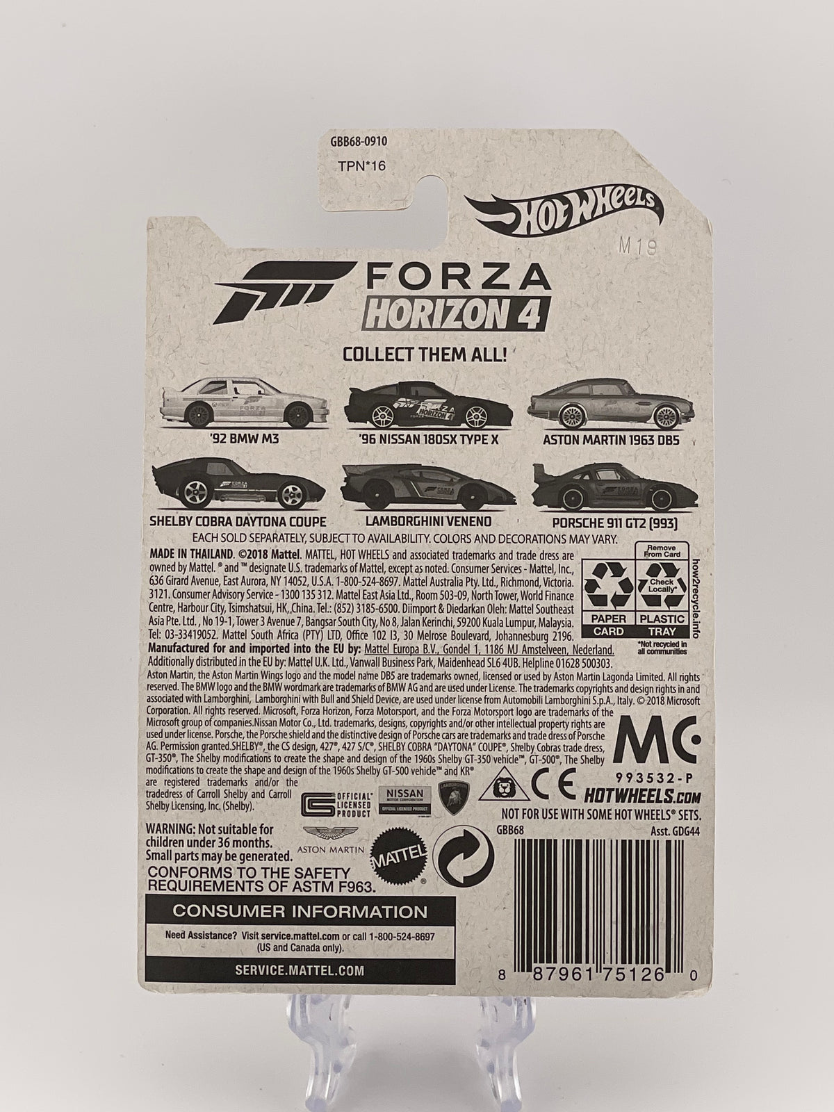 Hot Wheels Themed Assortment Forza Horizon 4 1/6 '92 BMW M3 *Check Description*