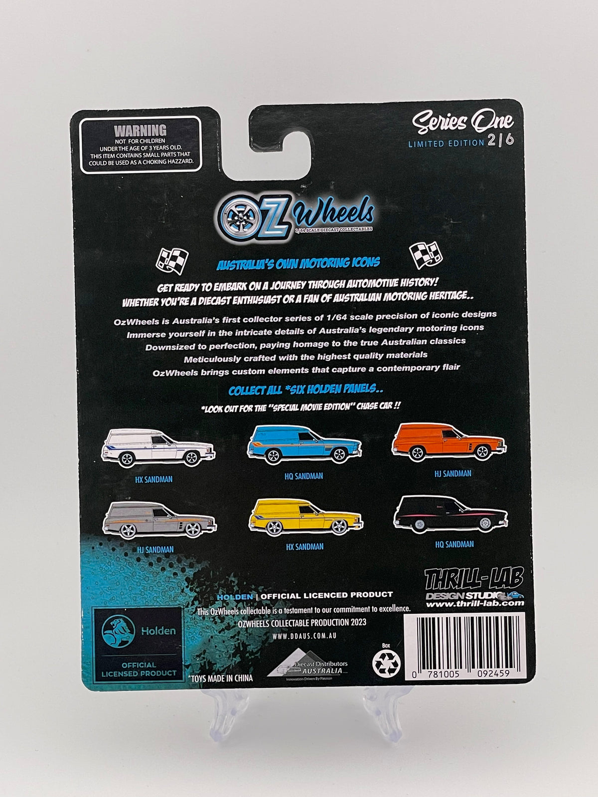 Oz Wheels Series 1 Limited Edition Holden Panels 2/6 Holden HQ Sandman