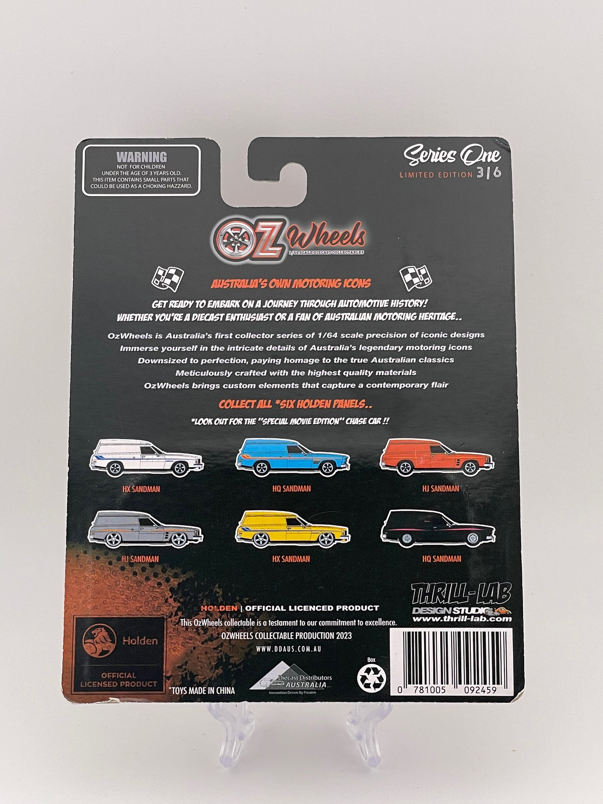 Oz Wheels Series 1 Limited Edition Holden Panels 3/6 Holden HJ Sandman