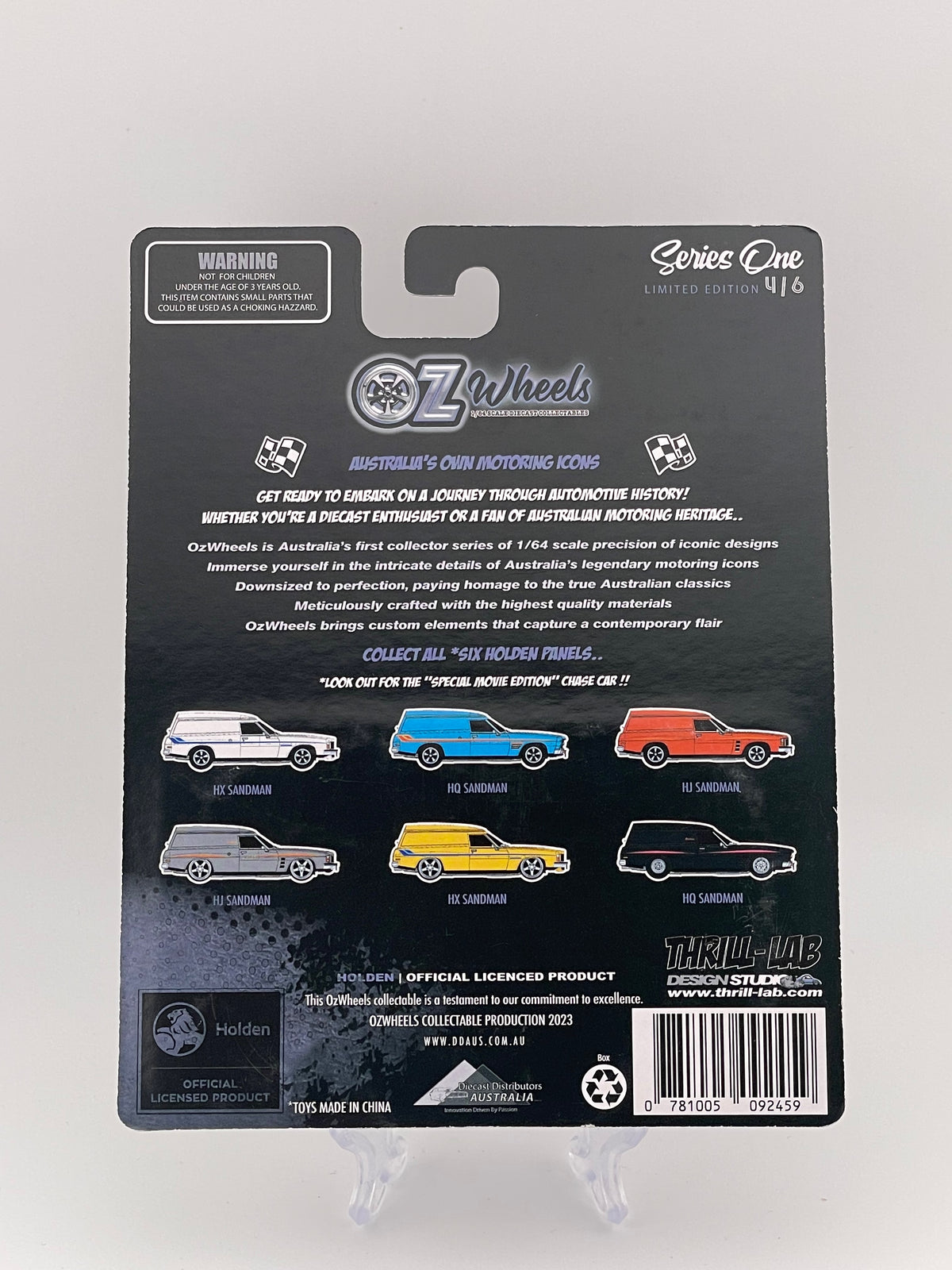 Oz Wheels Series 1 Limited Edition Holden Panels 4/6 Holden HJ Sandman