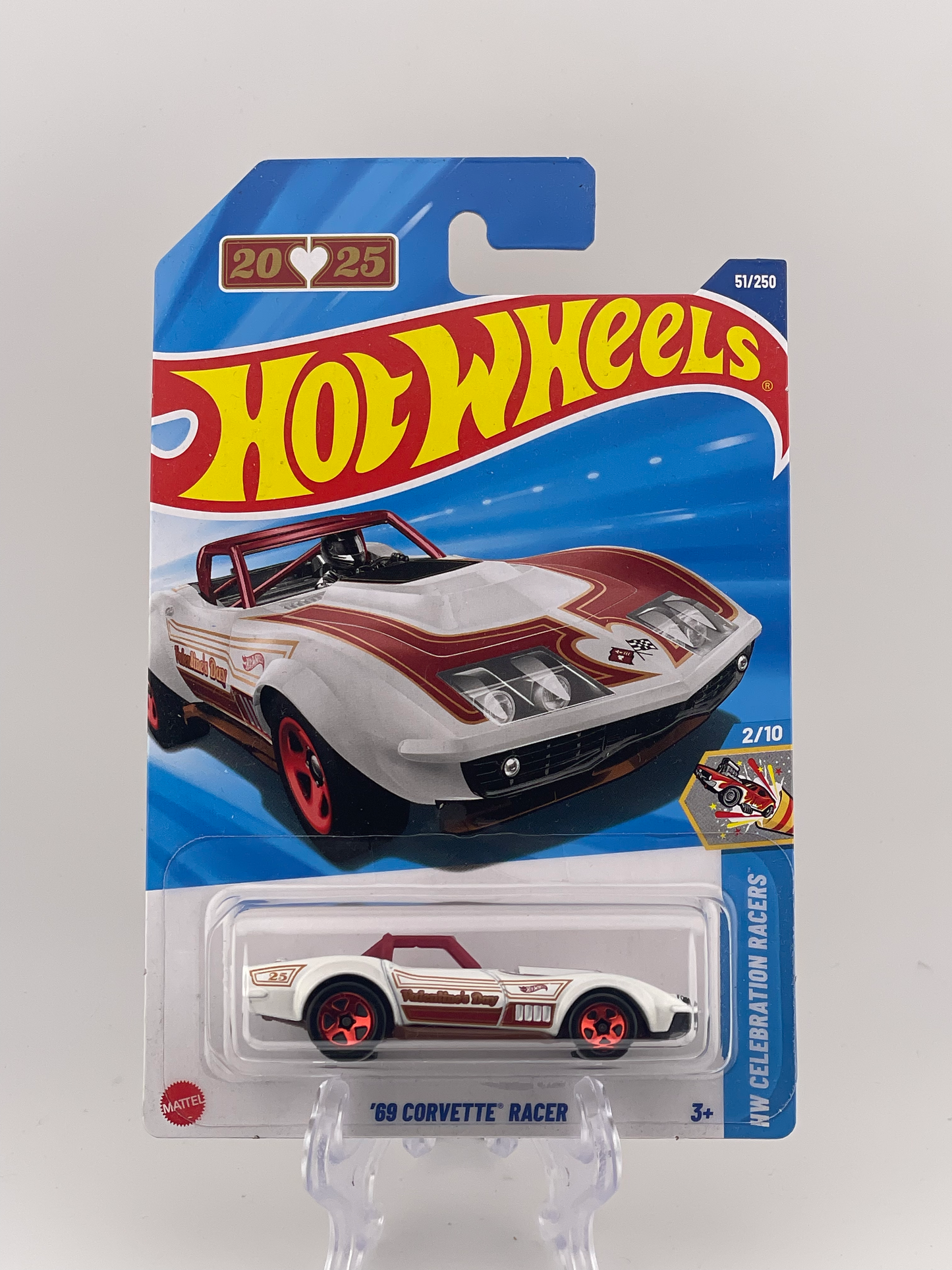 Hot Wheels Mainline '69 Corvette Racer HW Celebration Racers 2/10