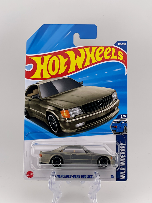 Hot Wheels Mainline '89 Mercedes-Benz 560 SEC AMG Wild Widebody 2/5