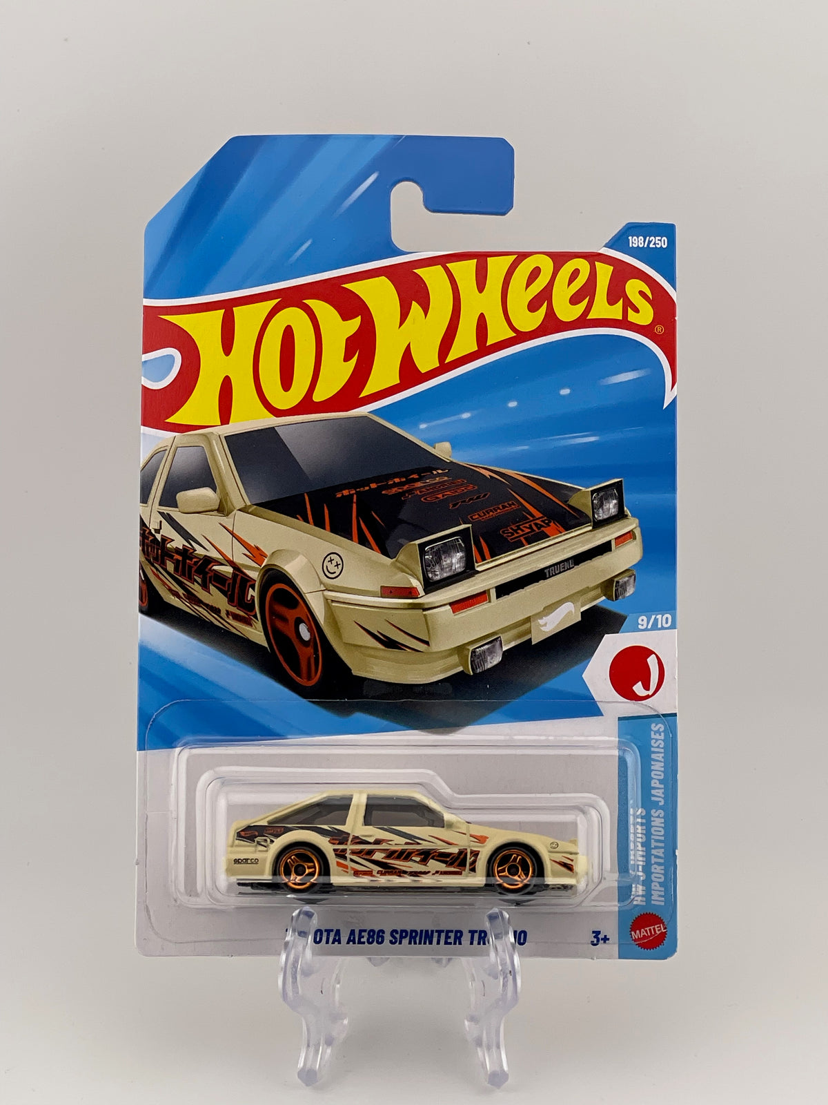 Hot Wheels Mainline Toyota AE86 Sprinter Trueno HW J-Imports 9/10