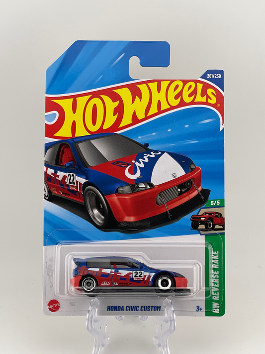 Hot Wheels Mainline Honda Civic Custom HW Reverse Rake 5/5
