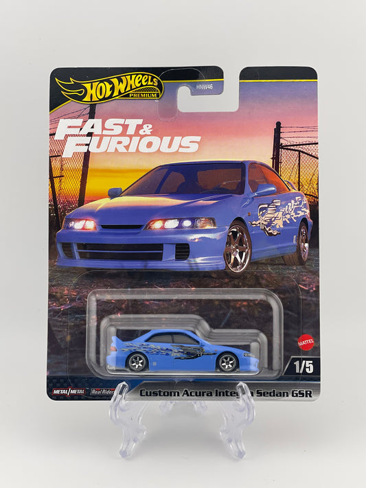 Hot Wheels Premium Fast & Furious 1/5 Custom Acura Integra Sedan GSR - !!2024 VERSION!!