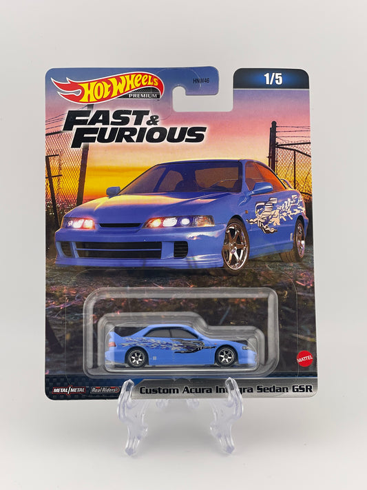 Hot Wheels Premium Fast & Furious 1/5 Custom Acura Integra Sedan GSR - !!2023 VERSION!!