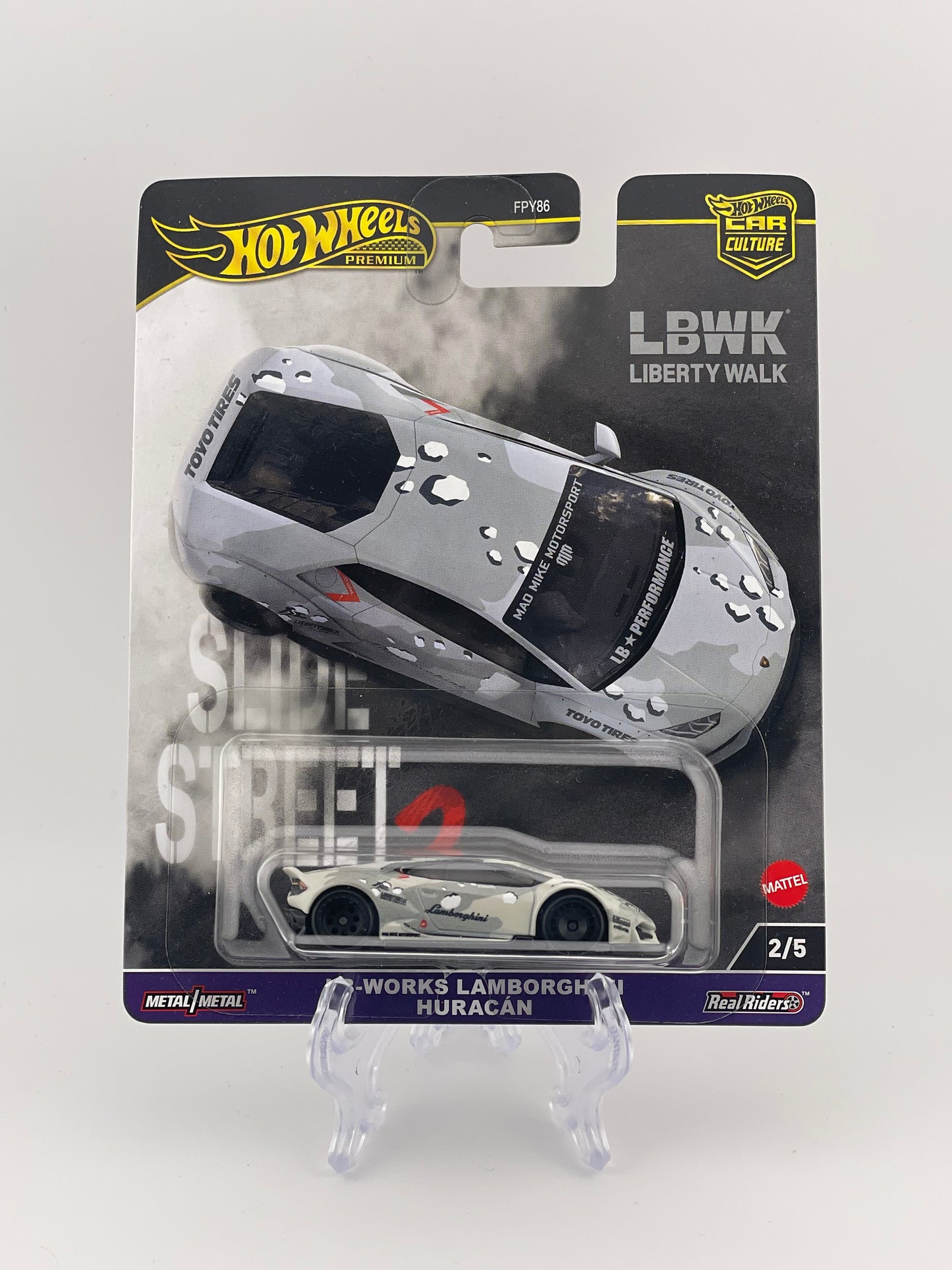 Hot Wheels Premium Car Culture Slide Street 2 2/5 LB-Works Lamborghini Huracan