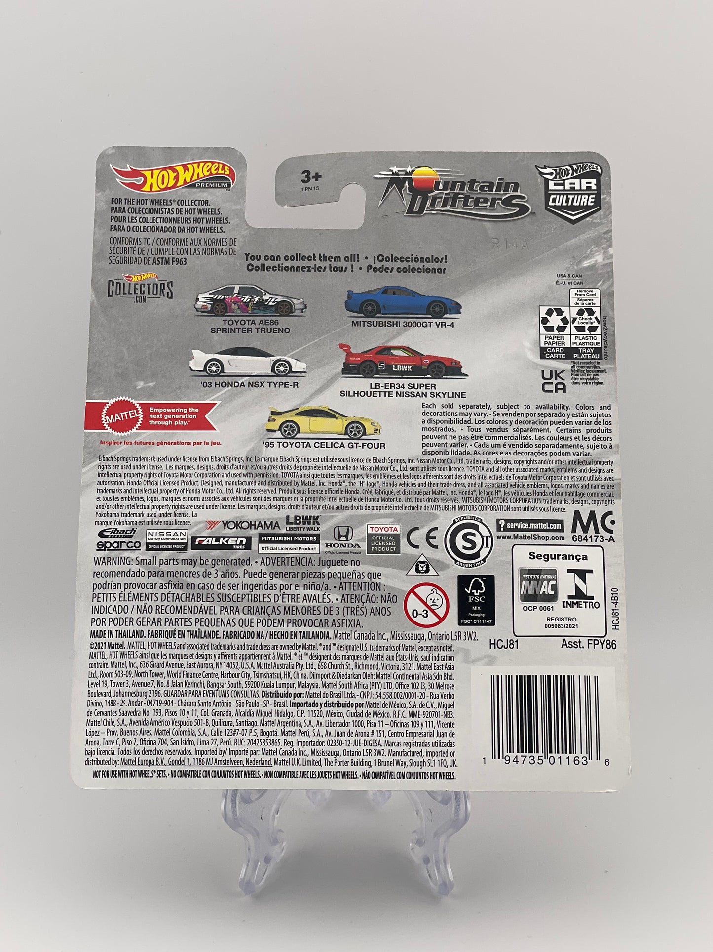 Hot Wheels Premium Car Culture Mountain Drifters 4/5 LB-ER34 Super Silhouette Nissan Skyline