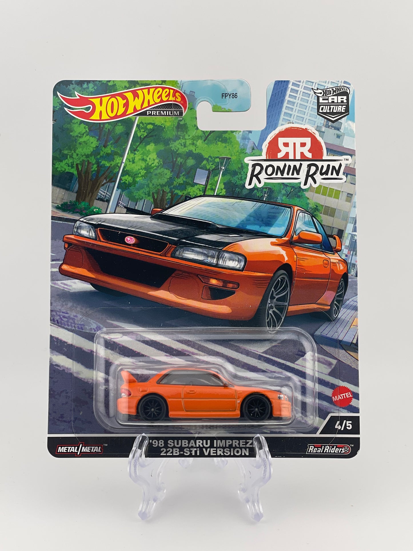 Hot Wheels Premium Car Culture Ronin Run 4/5 '98 Subaru Impreza 22B-STI Version