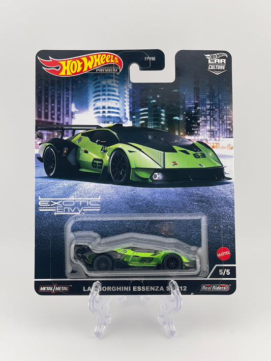 Hot Wheels Premium Car Culture Exotic Envy 5/5 Lamborghini Essenza SCV12