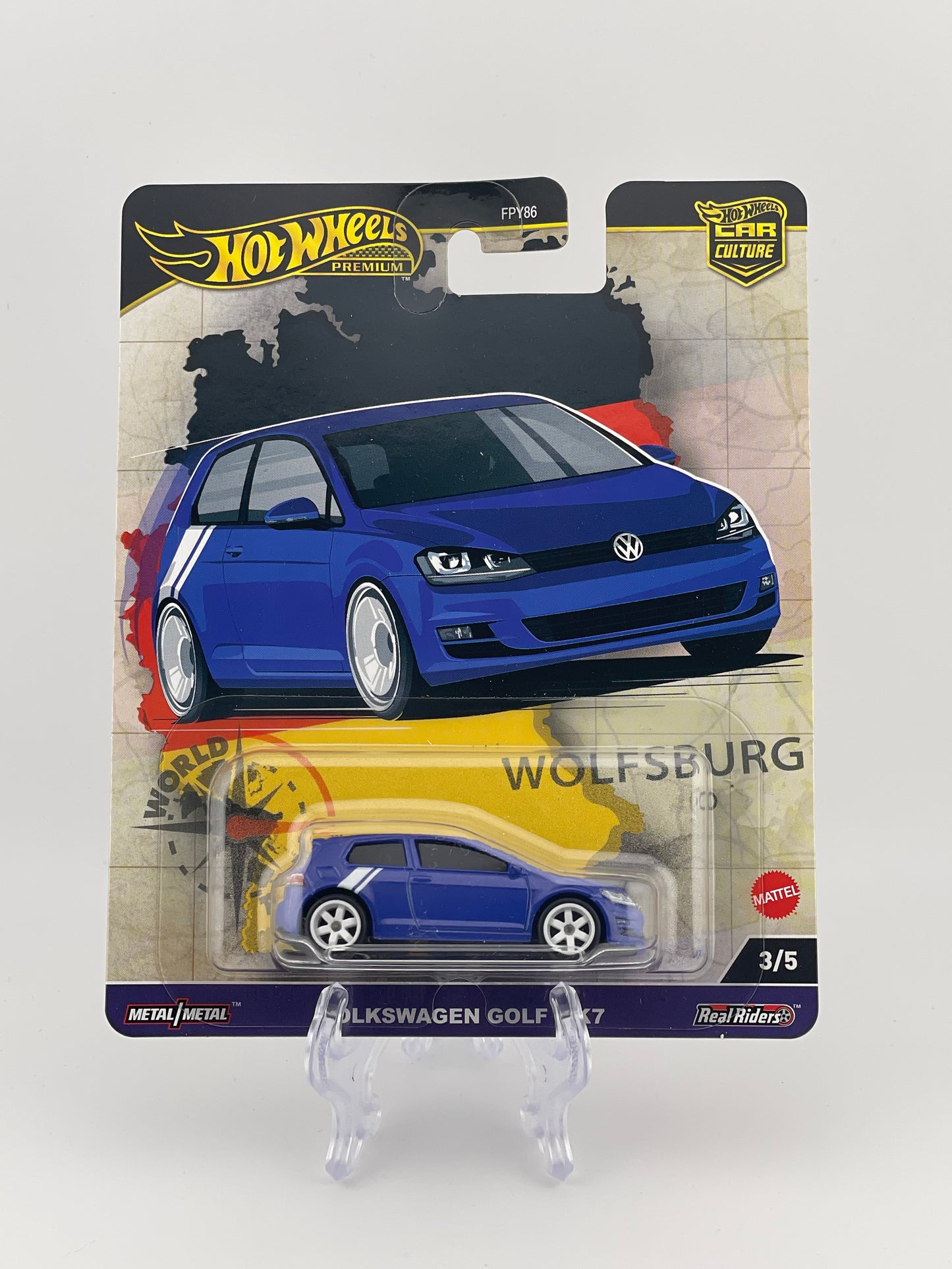 Hot Wheels Premium Car Culture World Tour 3/5 Volkswagen Golf MK7