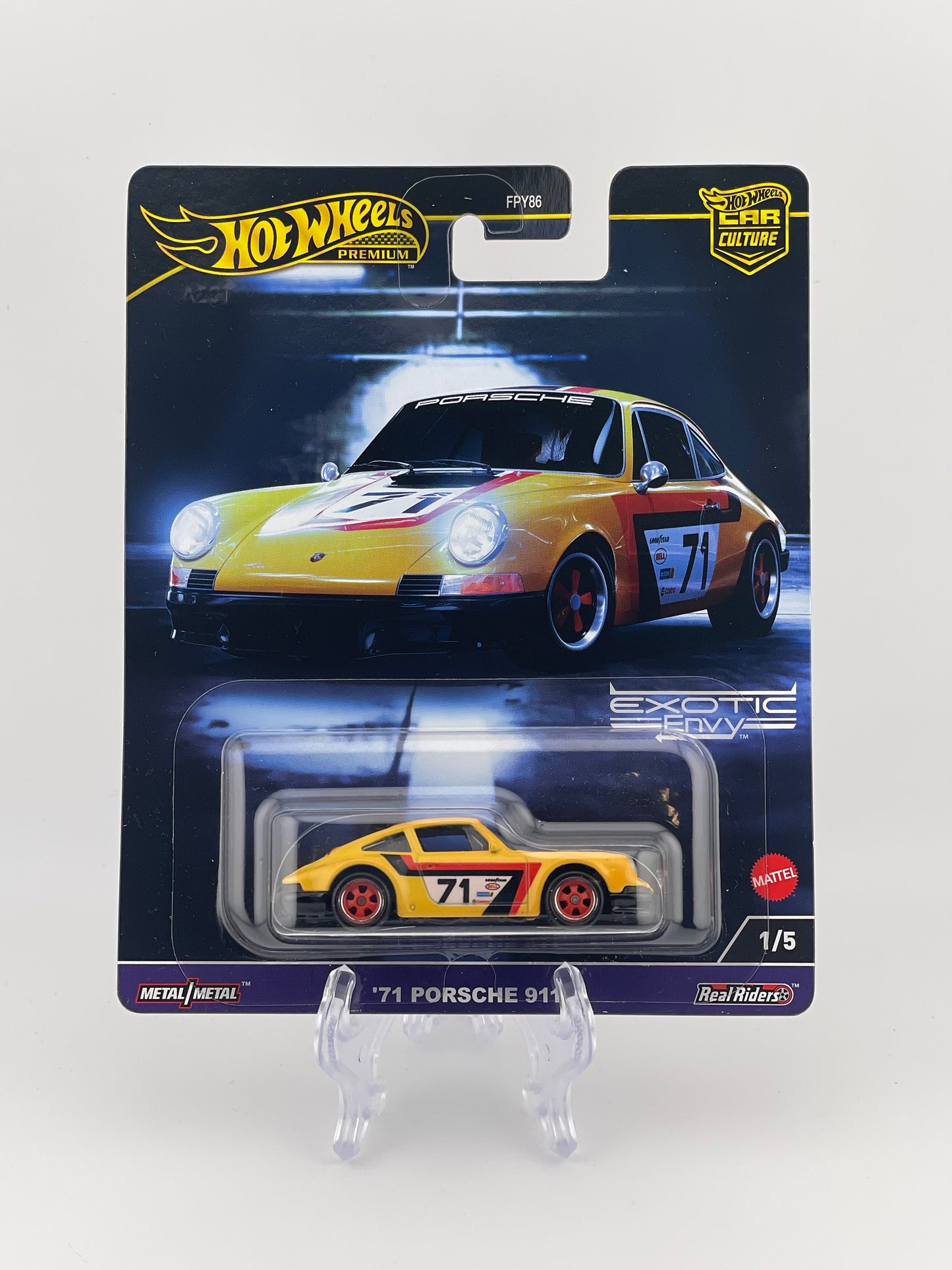 Hot Wheels Premium Car Culture Exotic Envy 1/5 '71 Porsche 911