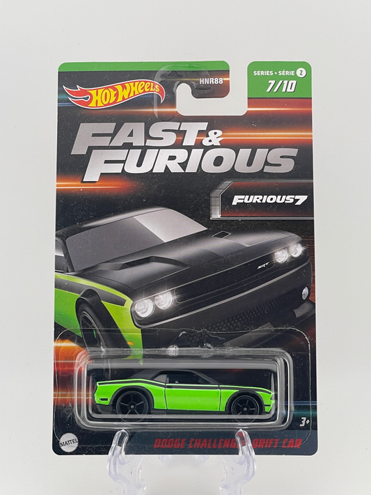 Hot Wheels Themed Assortment Fast & Furious Series 2 7/10 Dodge Challenger Drift Car