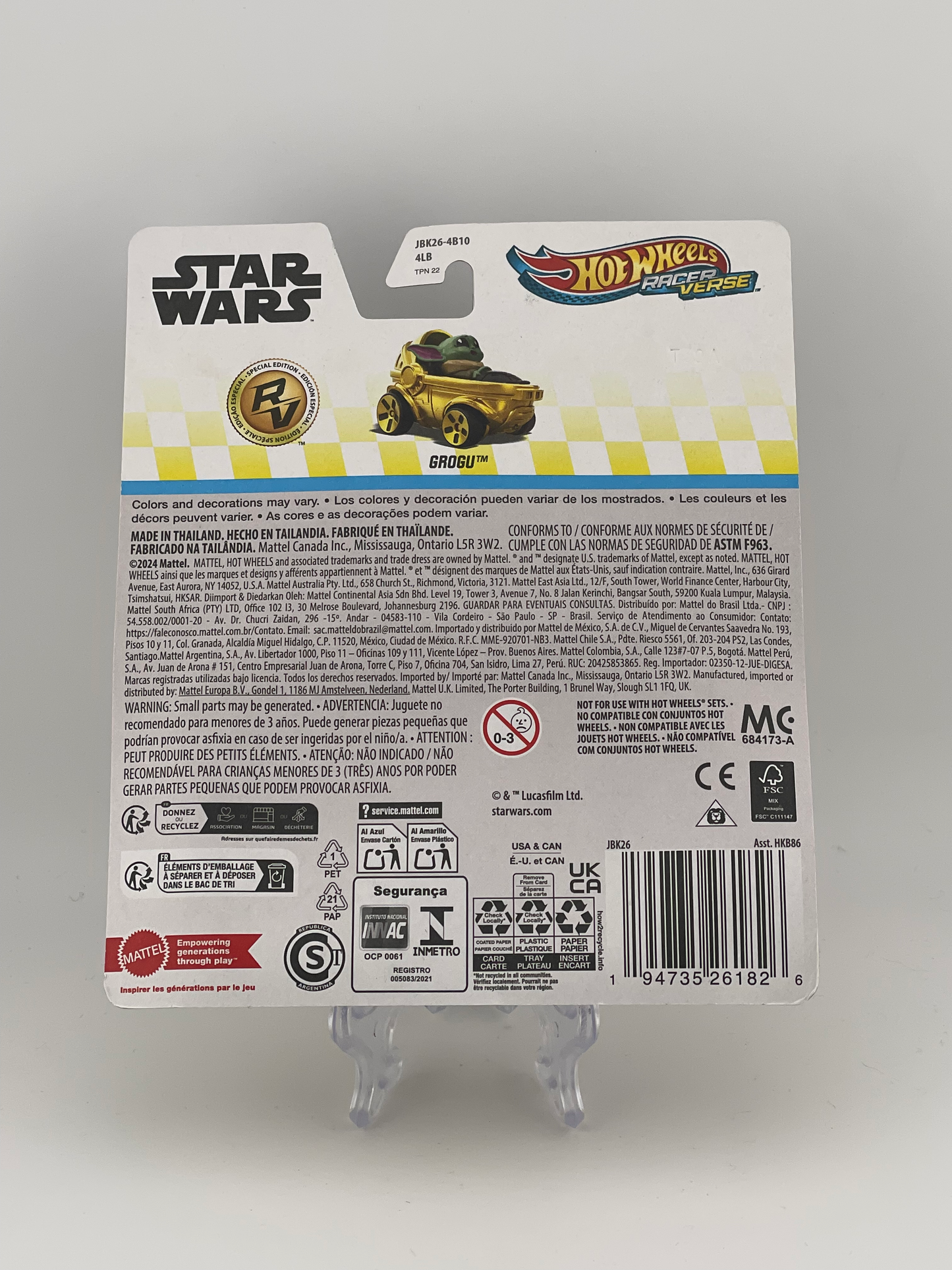 Hot Wheels Racer Verse *Chase* Star Wars Grogu *Check Condition*