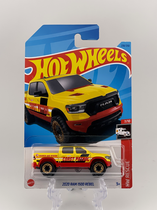 Hot Wheels Mainline Treasure Hunt *TH* 2020 Ram 1500 Rebel HW Rescue 7/10