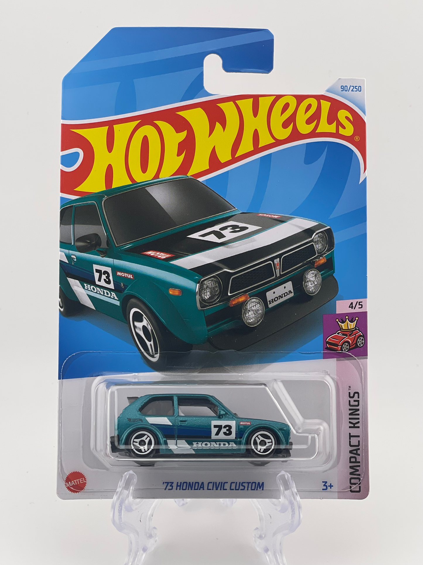 Hot Wheels Mainline '73 Honda Civic Custom Compact Kings 4/5