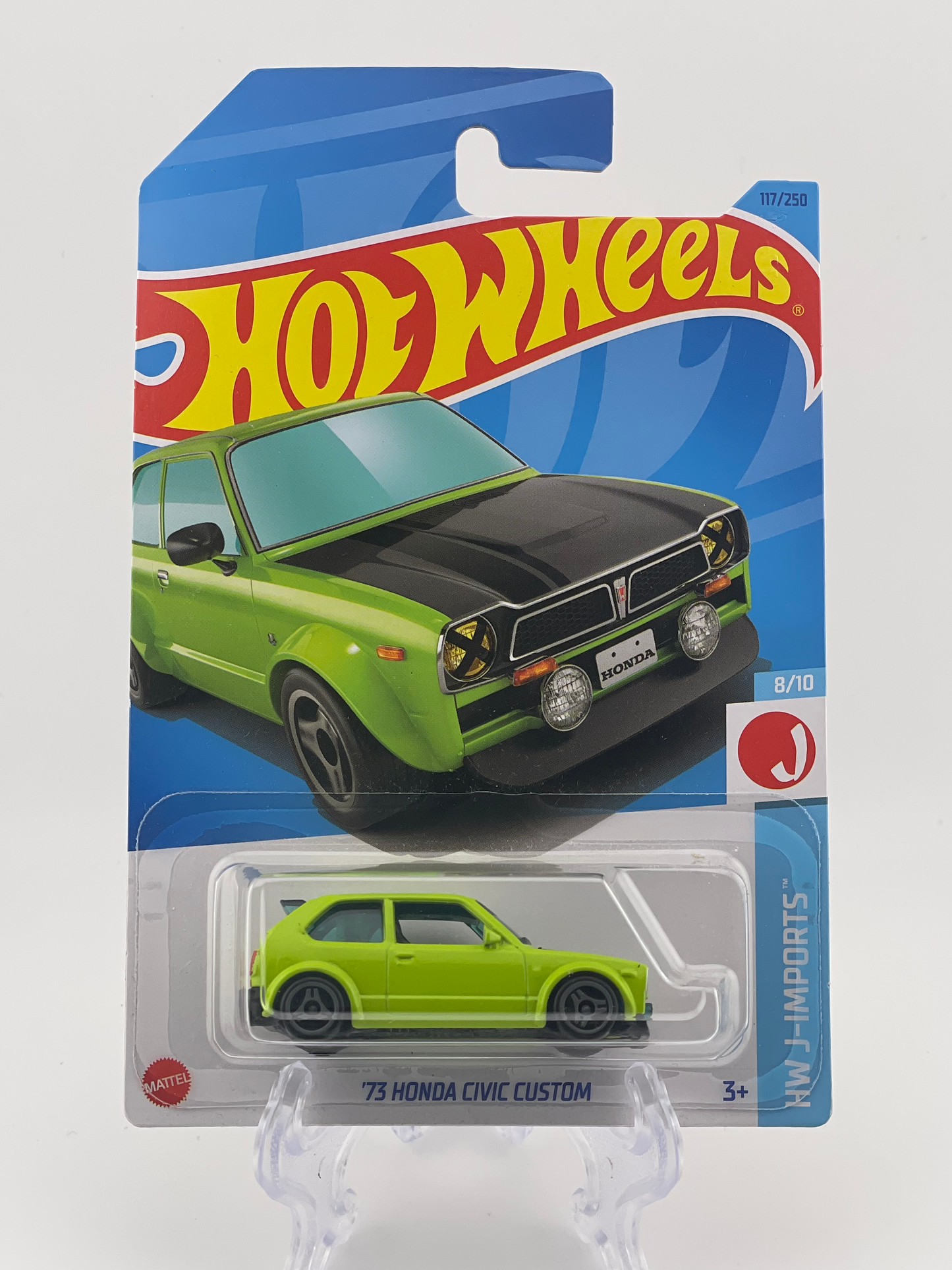 Hot Wheels Mainline '73 Honda Civic Custom HW J-Imports 8/10