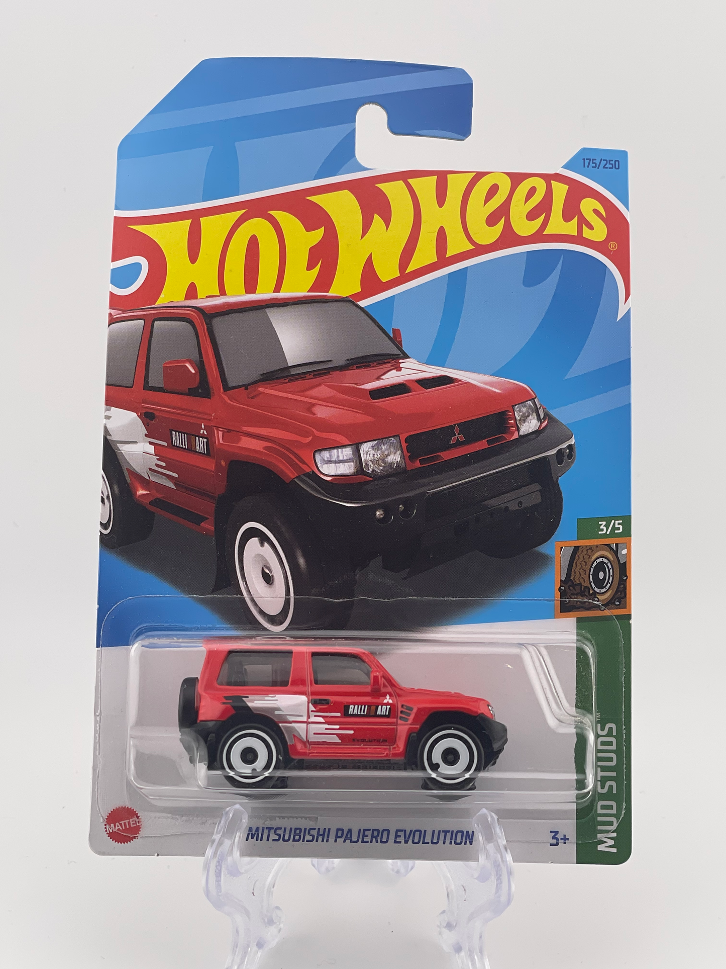 Hot Wheels Mainline Mitsubishi Pajero Evolution Mud Studs 3/5