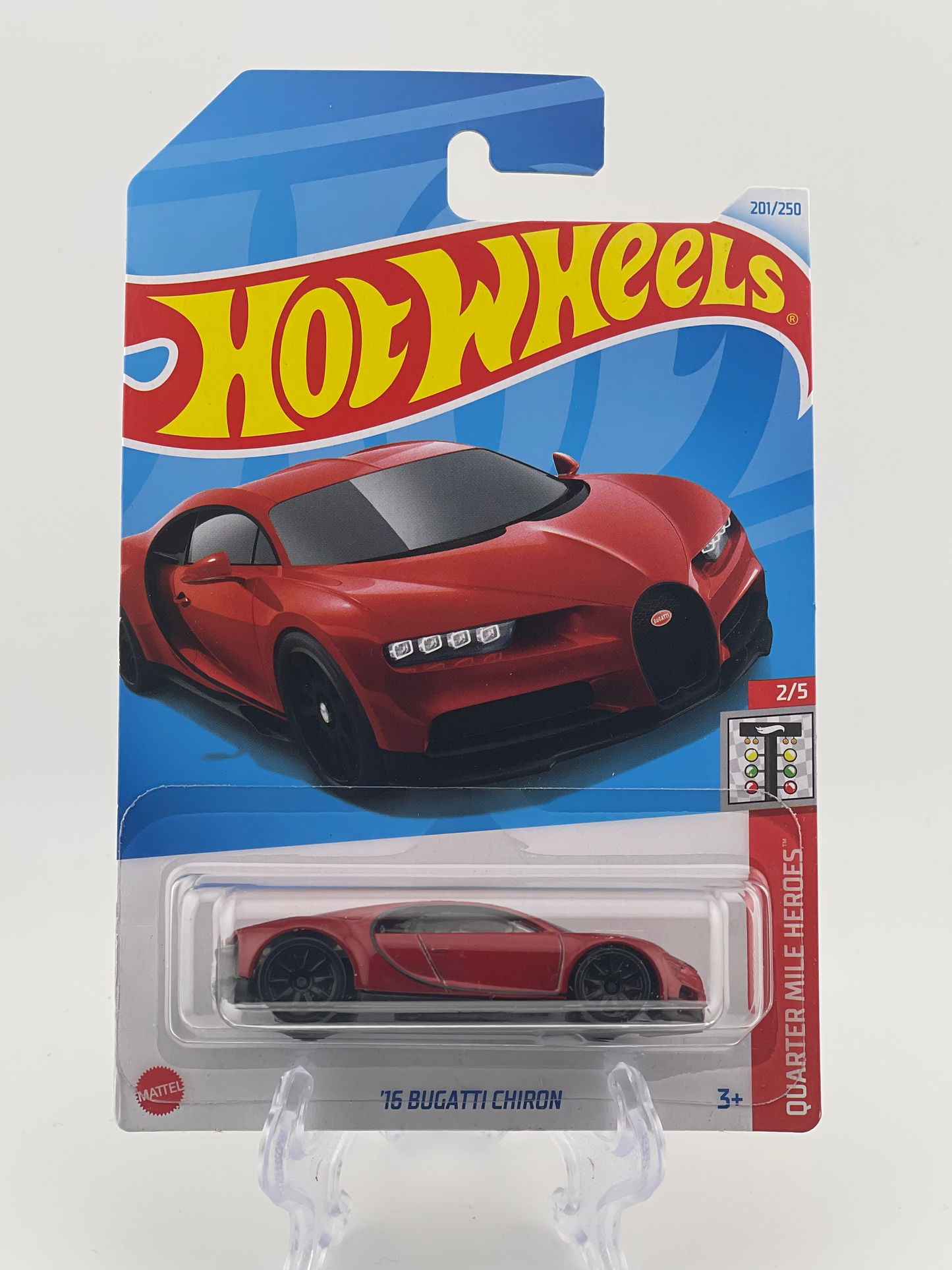 Hot Wheels Mainline '16 Bugatti Chiron Quarter Mile Heroes 2/5