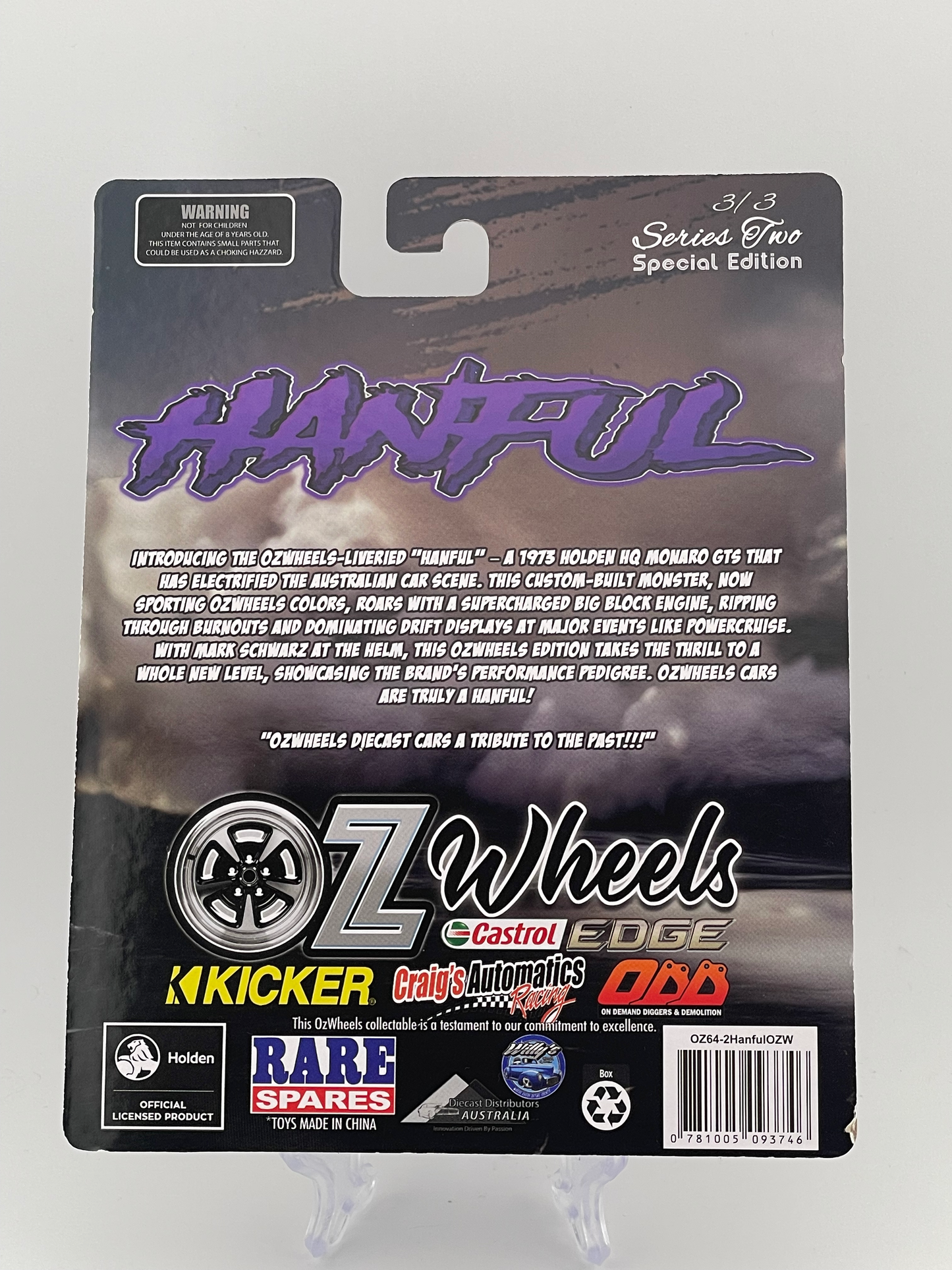 Oz Wheels Series 2 Special Edition "Hanful" 3/3 1973 Holden HQ Monaro GTS