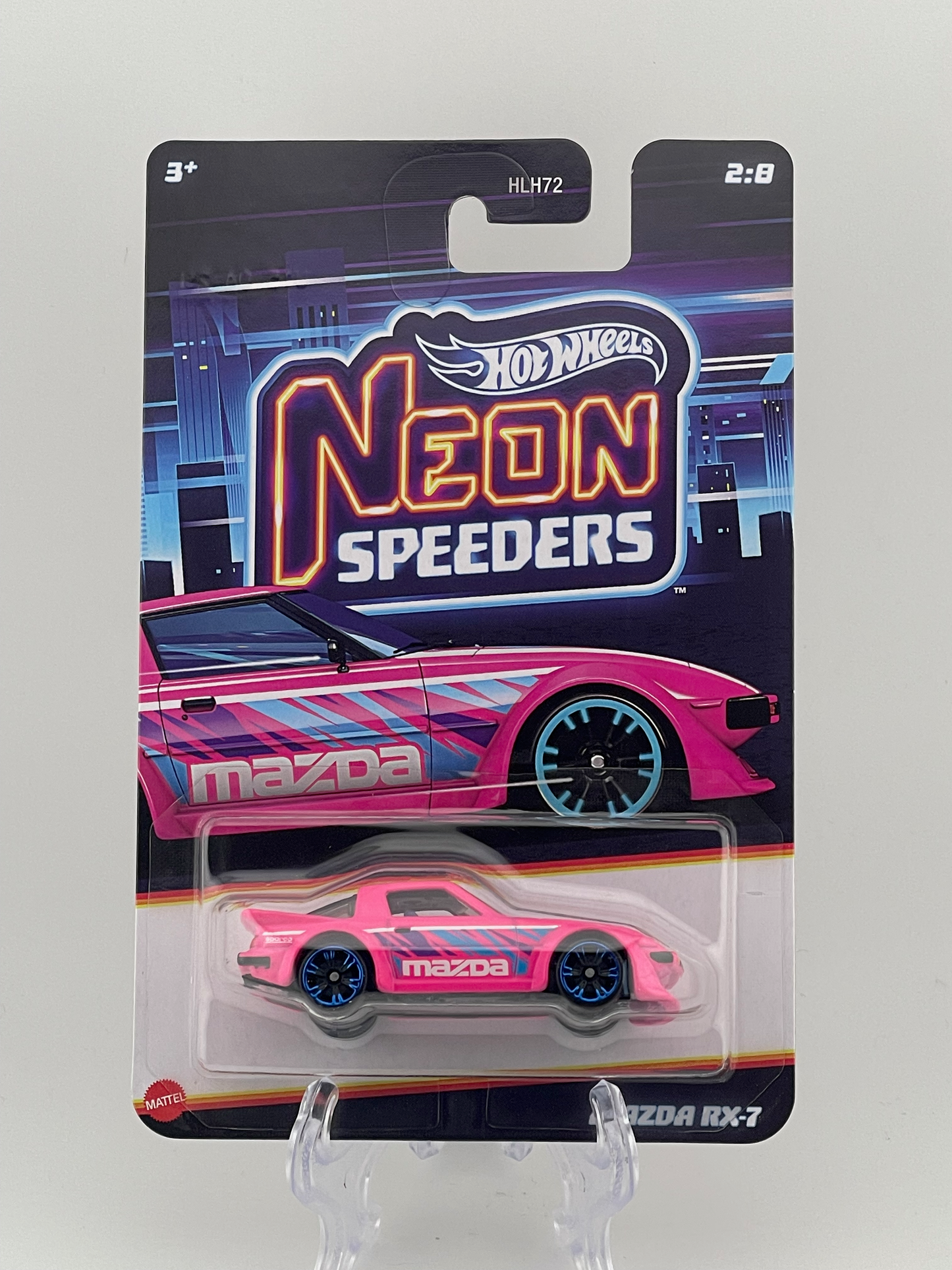 Hot Wheels Themed Assortment Neon Speeders 2/8 Mazda RX-7