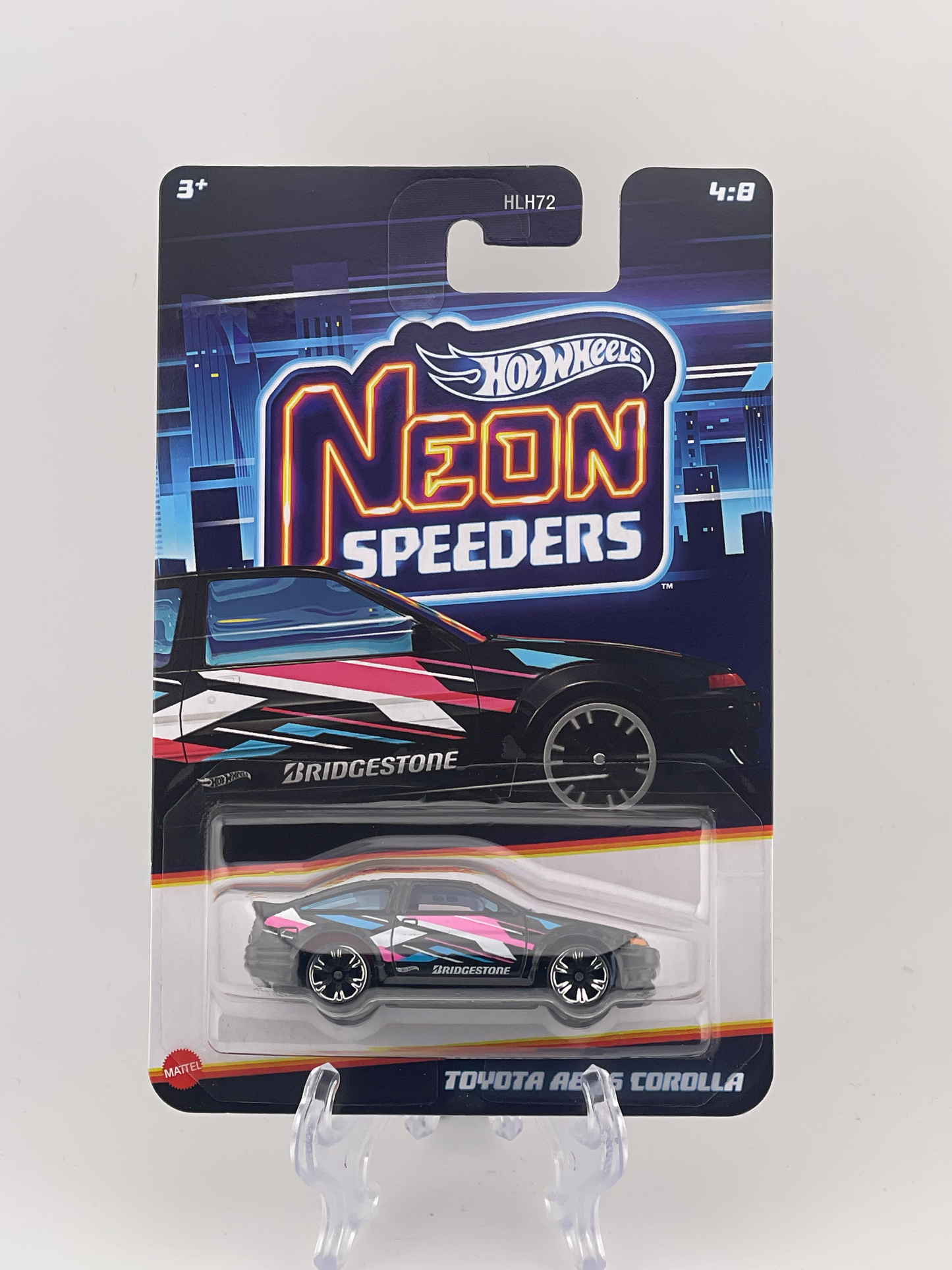 Hot Wheels Themed Assortment Neon Speeders 4/8 Toyota AE-86 Corolla
