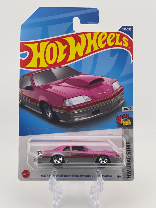 Hot Wheels Mainline Matt And Debbie Hay's 1988 Pro Street Thunderbird HW Drag Strip 10/10