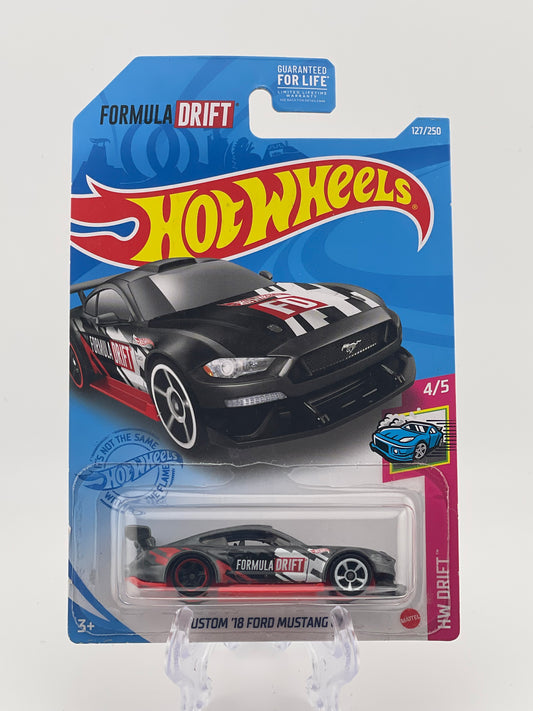 Hot Wheels Mainline Custom '18 Ford Mustang GT HW Drift 4/5 *US Card*