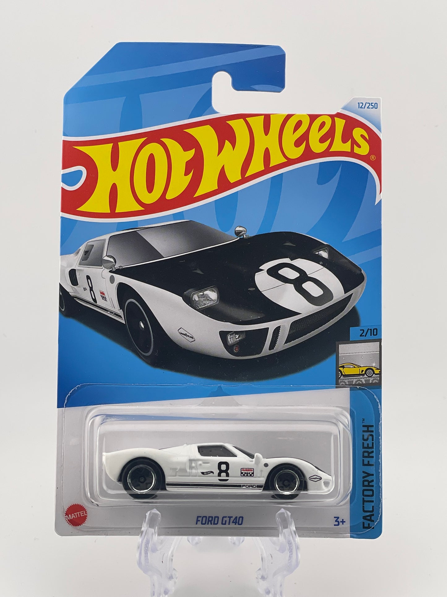 Hot Wheels Mainline Ford GT40 Factory Fresh 2/10