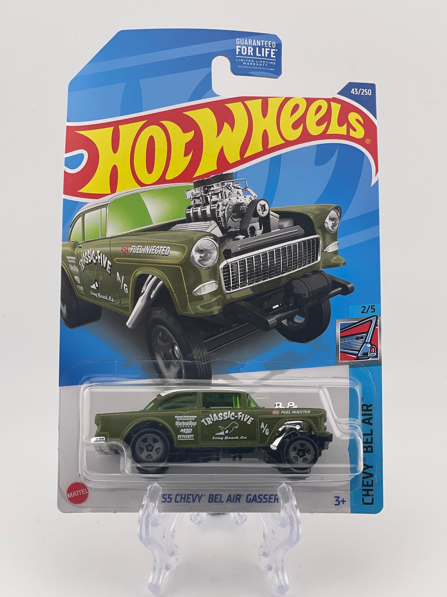 Hot Wheels Mainline '55 Chevy Bel Air Gasser Chevy Bel Air 2/5 *US Card*