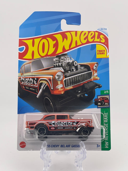 Hot Wheels Mainline '55 Chevy Bel Air Gasser HW Reverse Rake 2/5