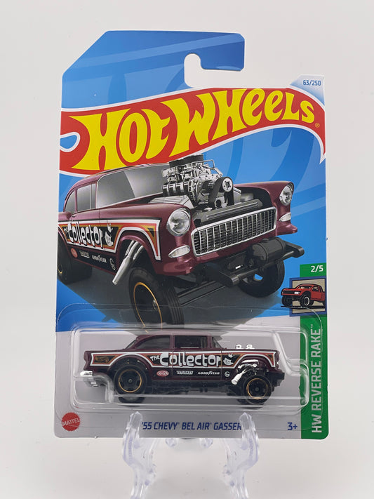 Hot Wheels Mainline '55 Chevy Bel Air Gasser HW Reverse Rake 2/5